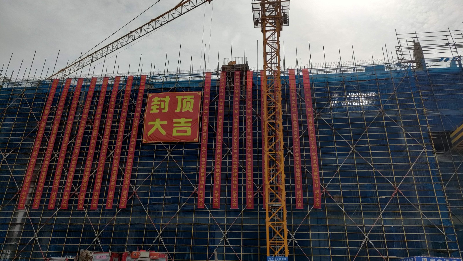 易順建工集團(tuán)有限公司承建的熹茗白茶加工及產(chǎn)業(yè)技術(shù)基地建設(shè)項目一期工程順利封頂！